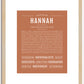 Hannah | Name Art Print