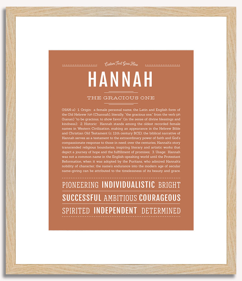 Hannah | Name Art Print