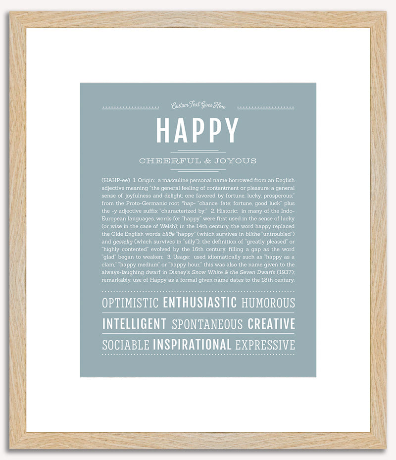 Happy | Name Art Print