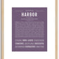 Harbor (female) | Name Art Print