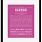 Frame Options | Dark Pink | Black Frame, Matted