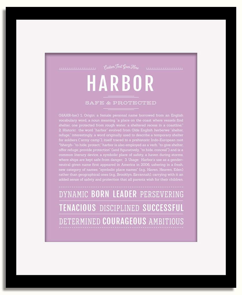 Frame Options | Lilac | Black Frame, Matted