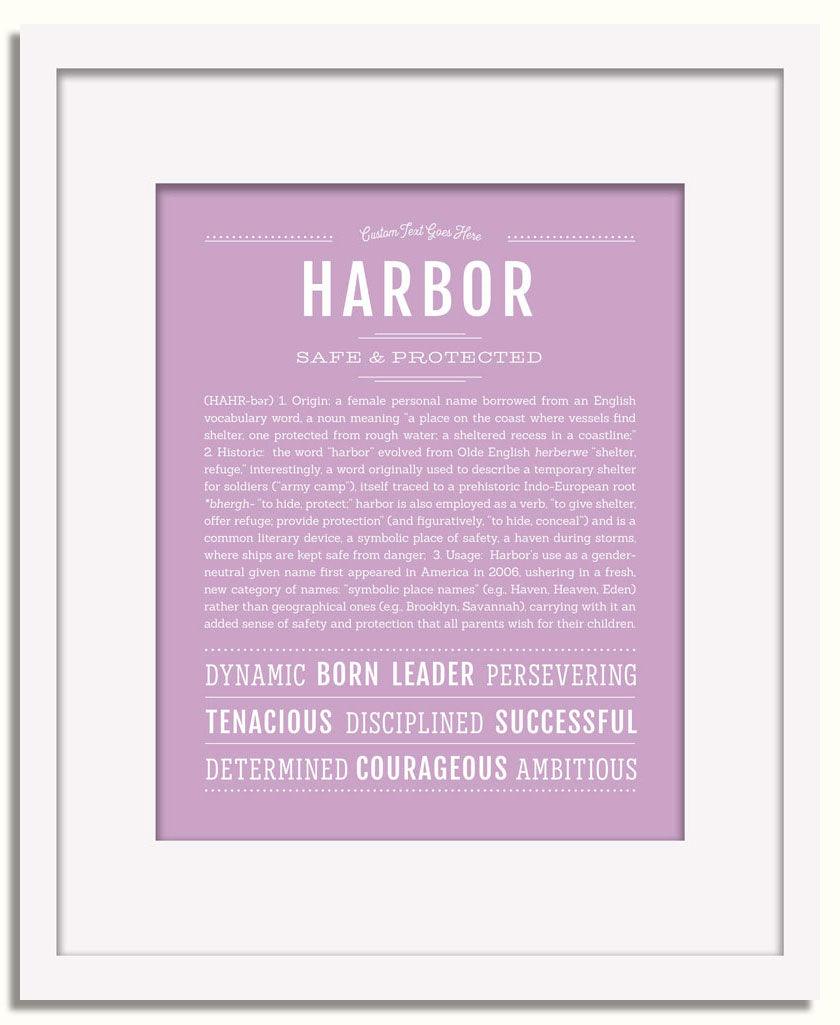 Frame Options | Lilac | White Frame, Matted