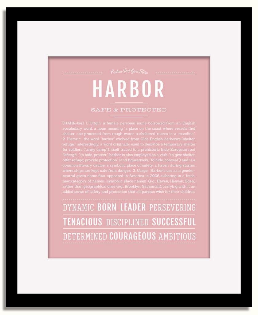 Frame Options | Dusty Rose | Black Frame, Matted