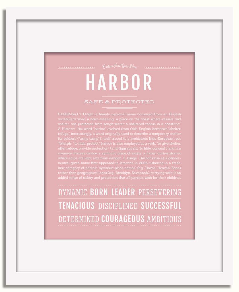 Frame Options | Dusty Rose | White Frame, Matted