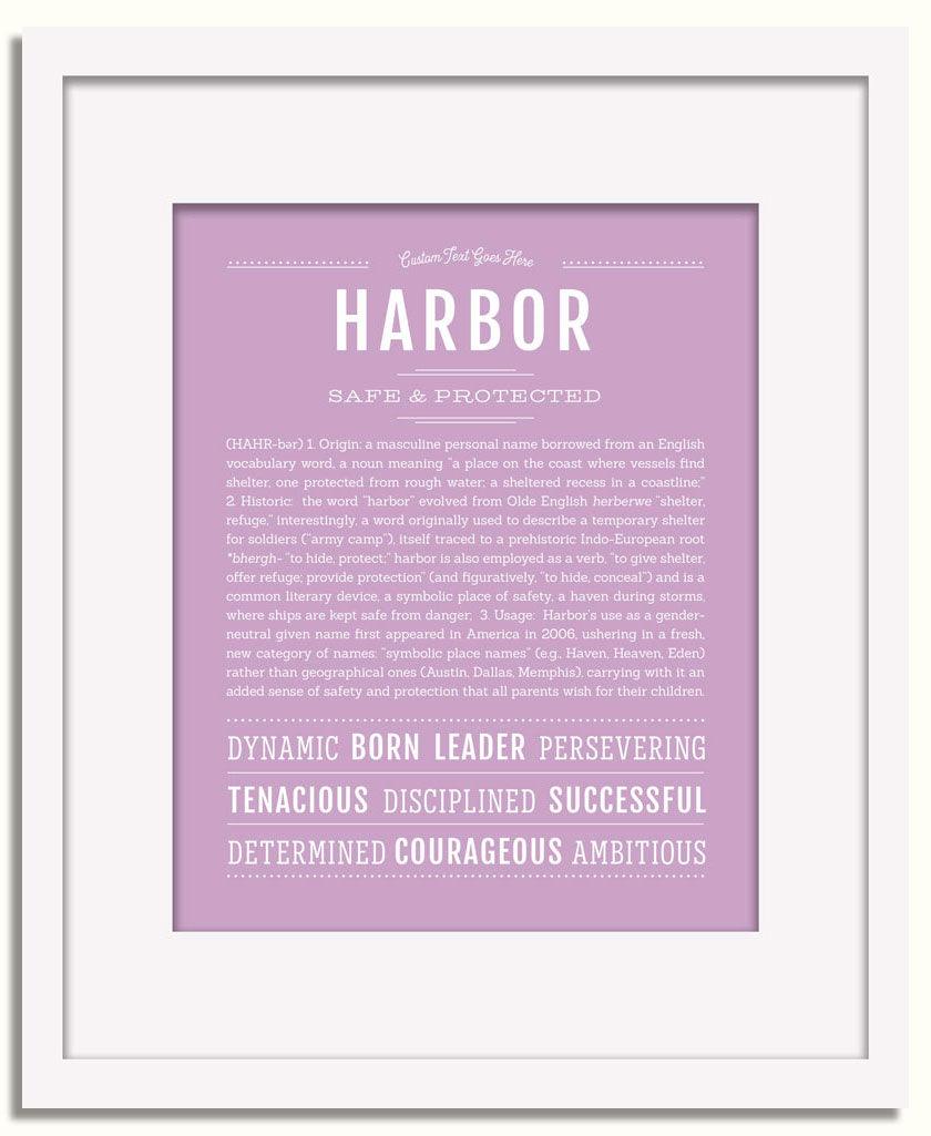 Frame Options | Lilac | White Frame, Matted