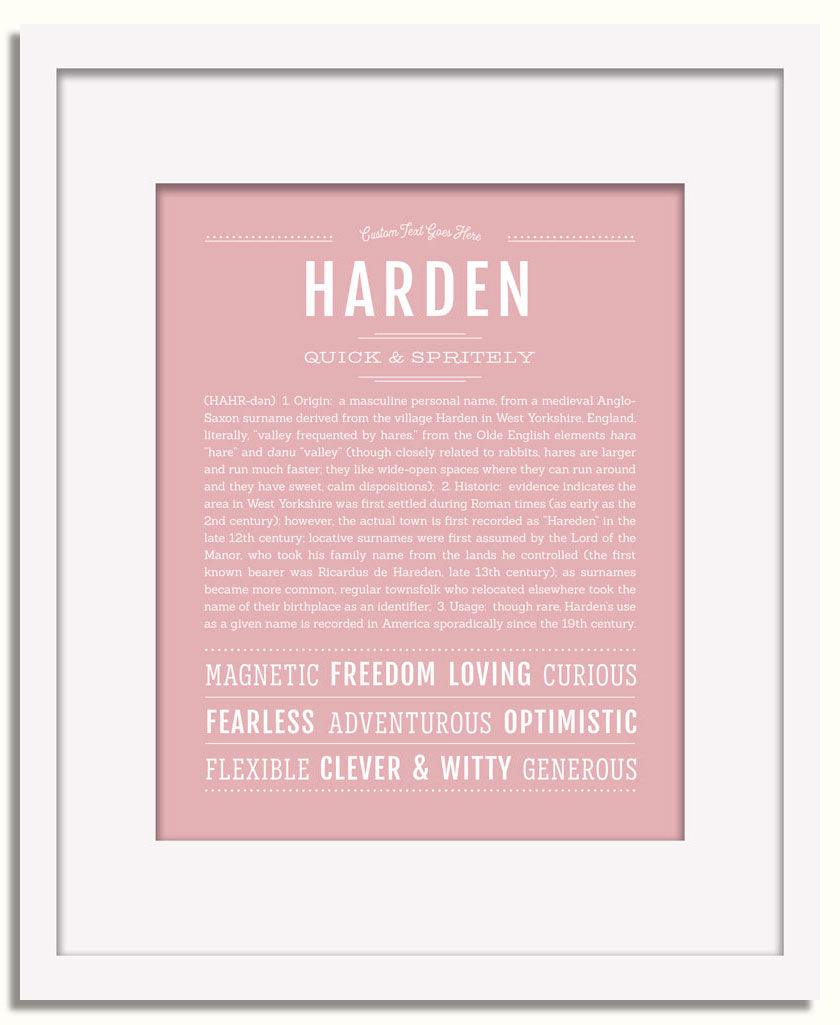 Frame Options | Dusty Rose | White Frame, Matted