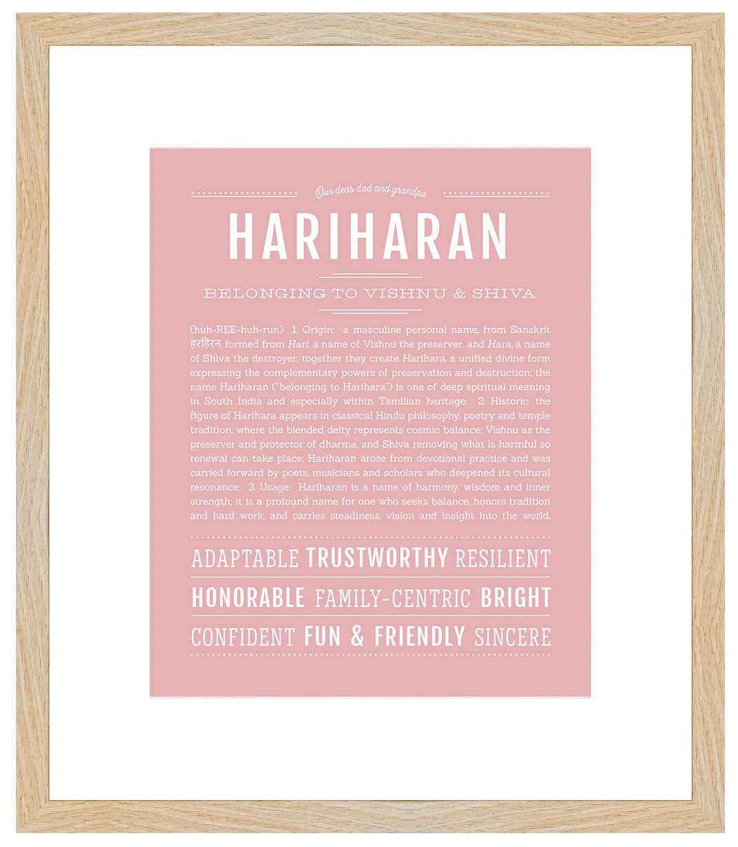 Frame Options | Dusty Rose | Maple Frame, Matted