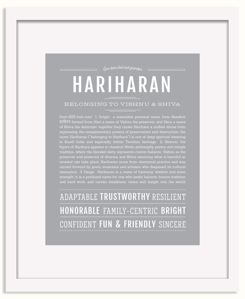Frame Options | Light Gray | White Frame, Matted