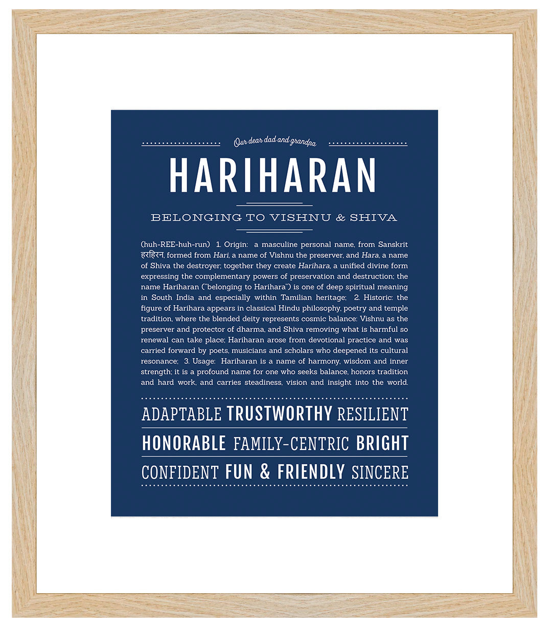 Frame Options | Midnight Blue | Maple Frame, Matted