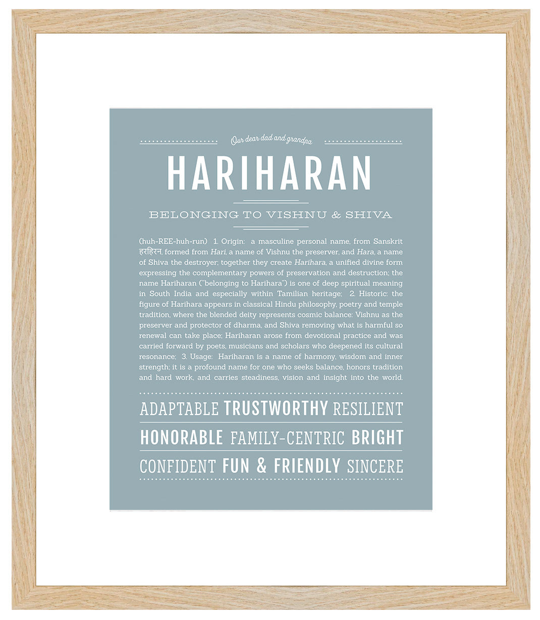 Frame Options | Powder Blue | Maple Frame, Matted