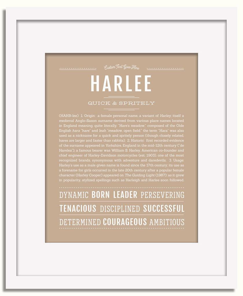 Frame Options | Tan | White Frame, Matted