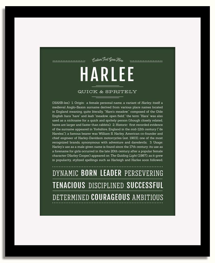 Frame Options | Deep Forest | Black Frame, Matted