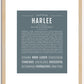 Harlee | Name Art Print