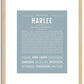 Harlee | Name Art Print