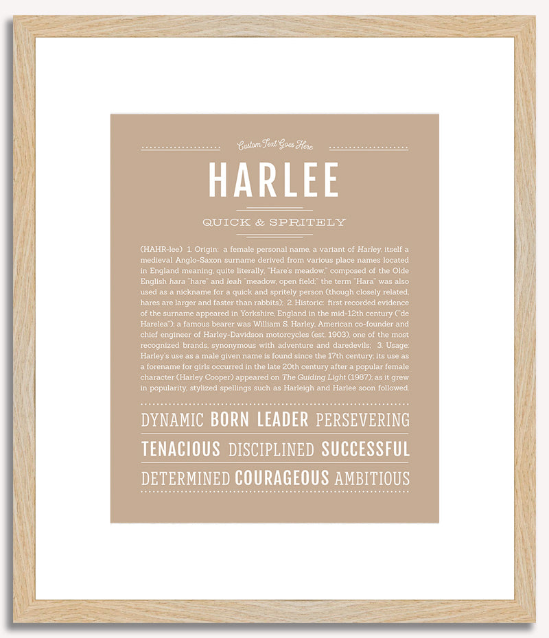 Harlee | Name Art Print