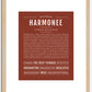 Harmonee | Name Art Print