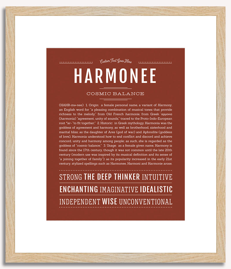 Harmonee | Name Art Print