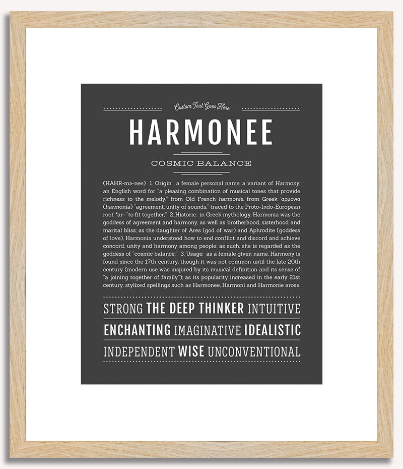 Harmonee | Name Art Print