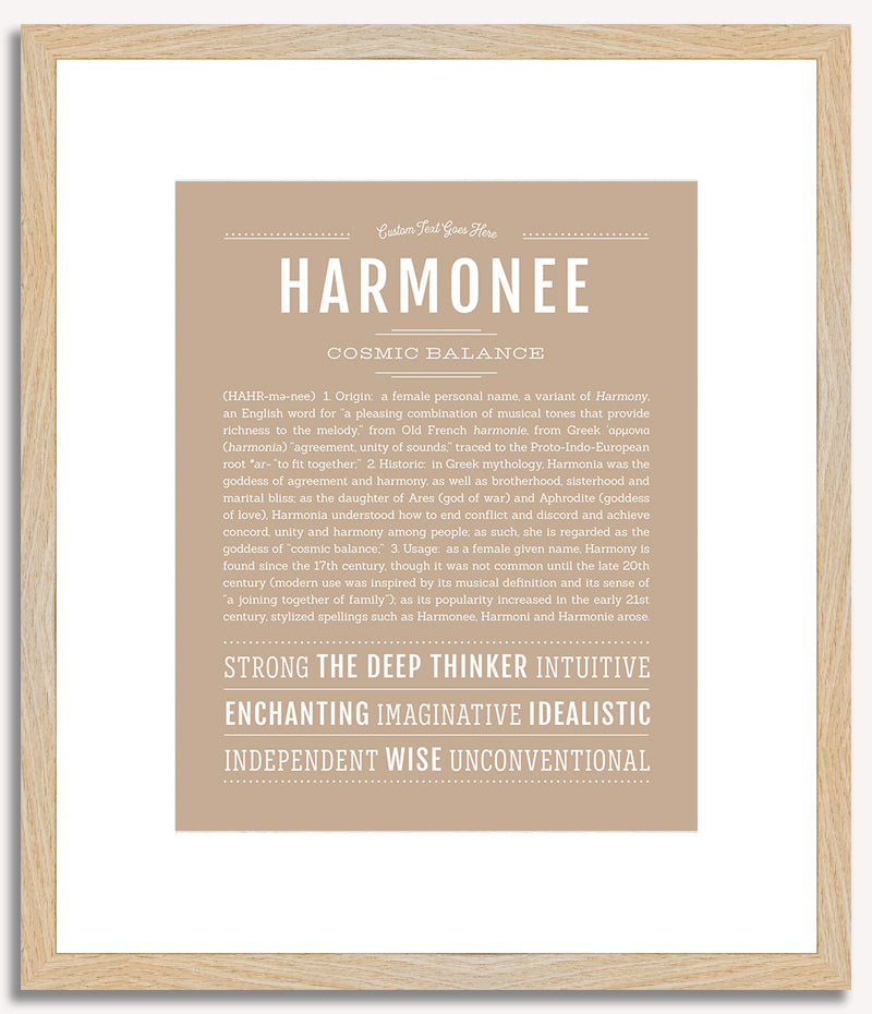 Harmonee | Name Art Print