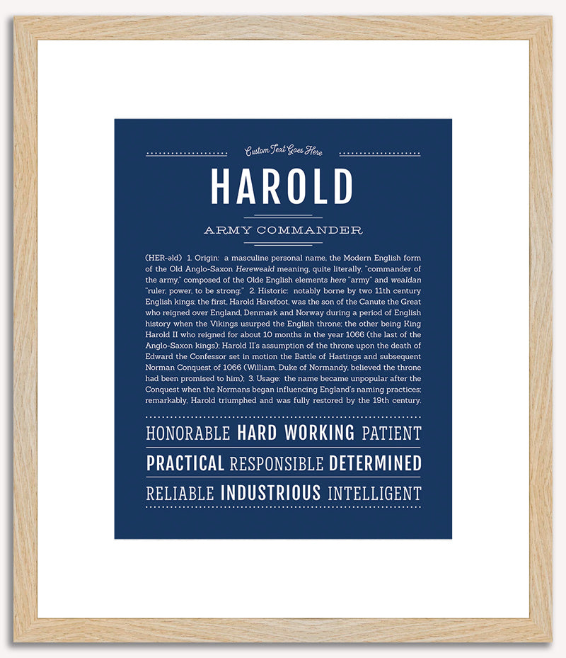 Harold | Name Art Print