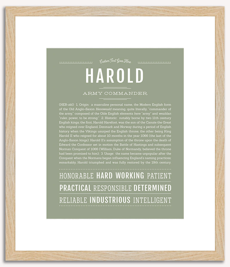 Harold | Name Art Print