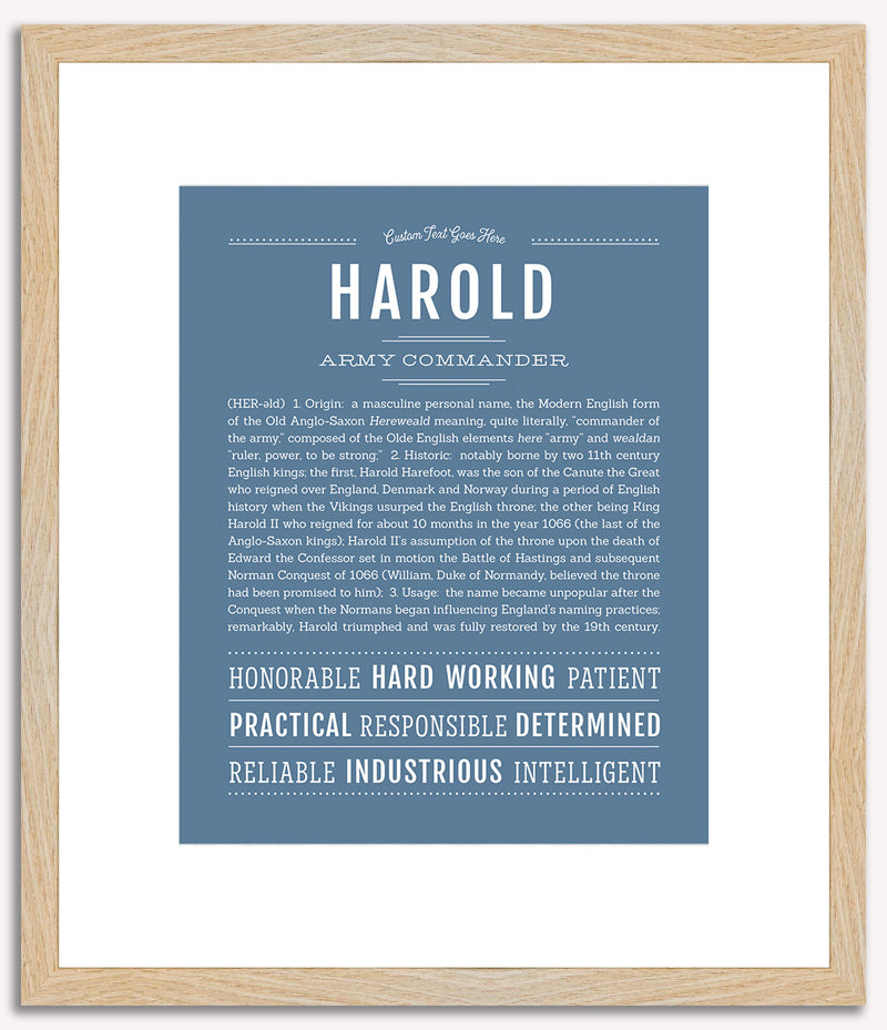 Harold | Name Art Print