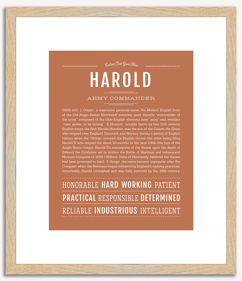 Harold | Name Art Print