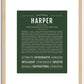 Harper (female) | Name Art Print