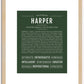 Harper (male) | Name Art Print