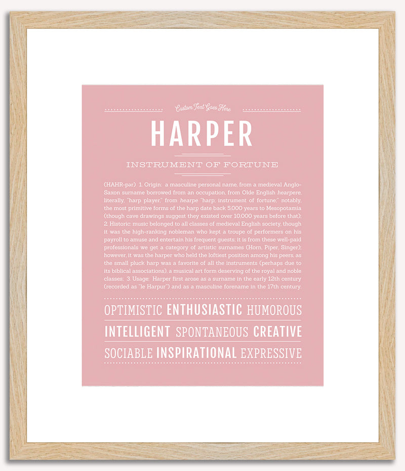 Harper (male) | Name Art Print