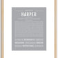 Harper (female) | Name Art Print