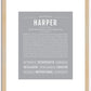 Harper (male) | Name Art Print