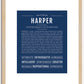 Harper (female) | Name Art Print