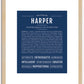 Harper (male) | Name Art Print