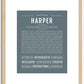 Harper (female) | Name Art Print