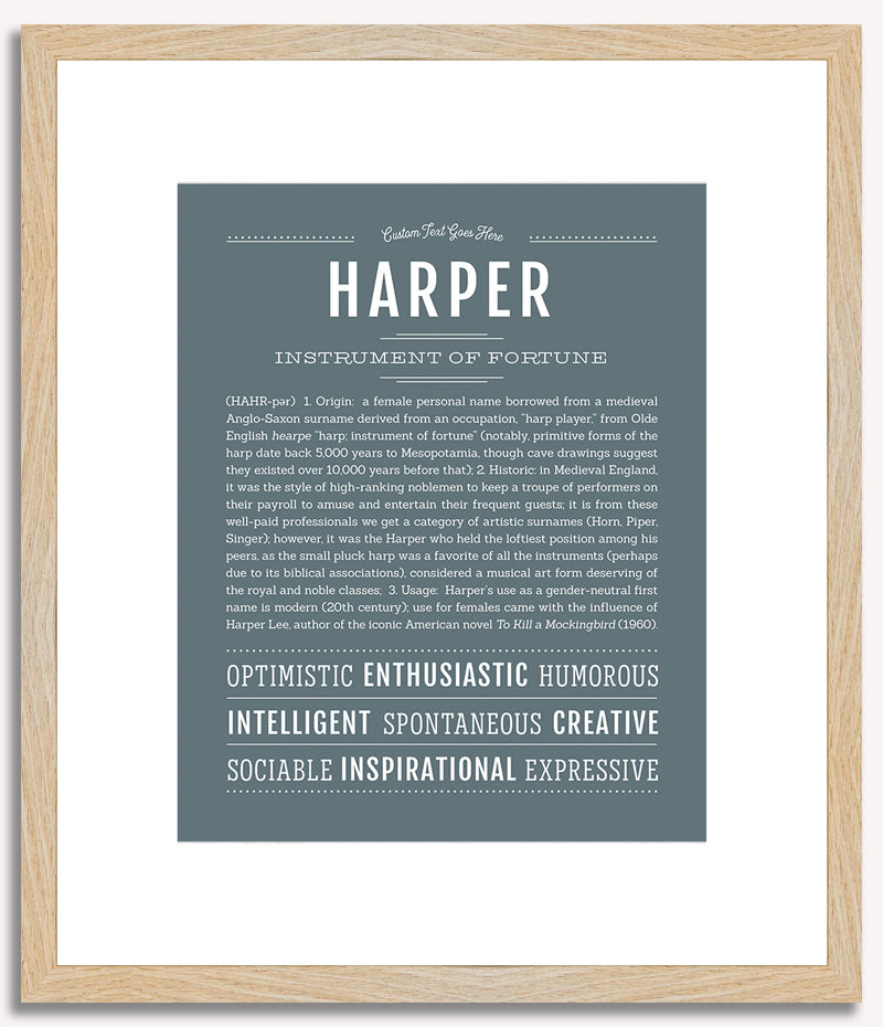 Harper (female) | Name Art Print