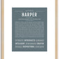 Harper (male) | Name Art Print