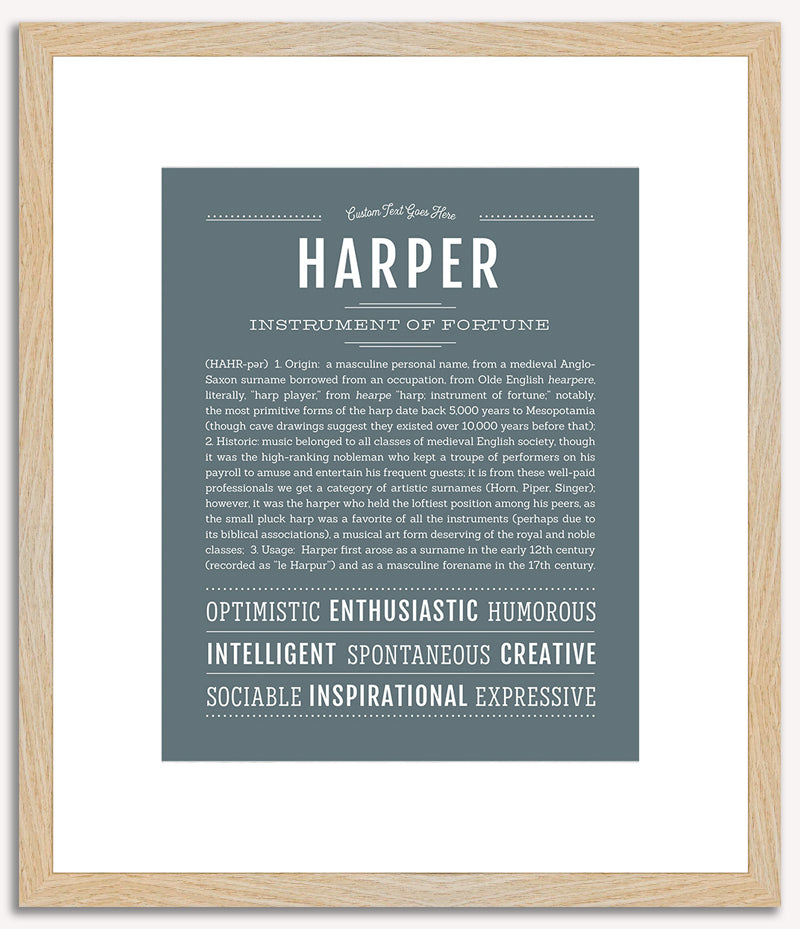 Harper (male) | Name Art Print