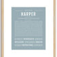 Harper (female) | Name Art Print