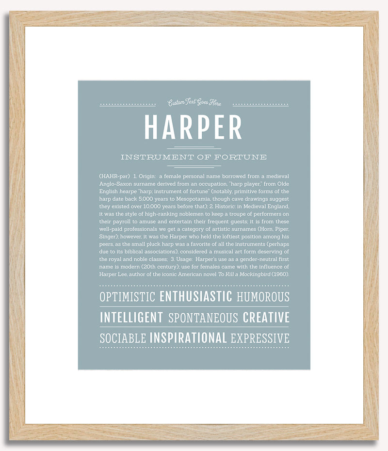 Harper (female) | Name Art Print