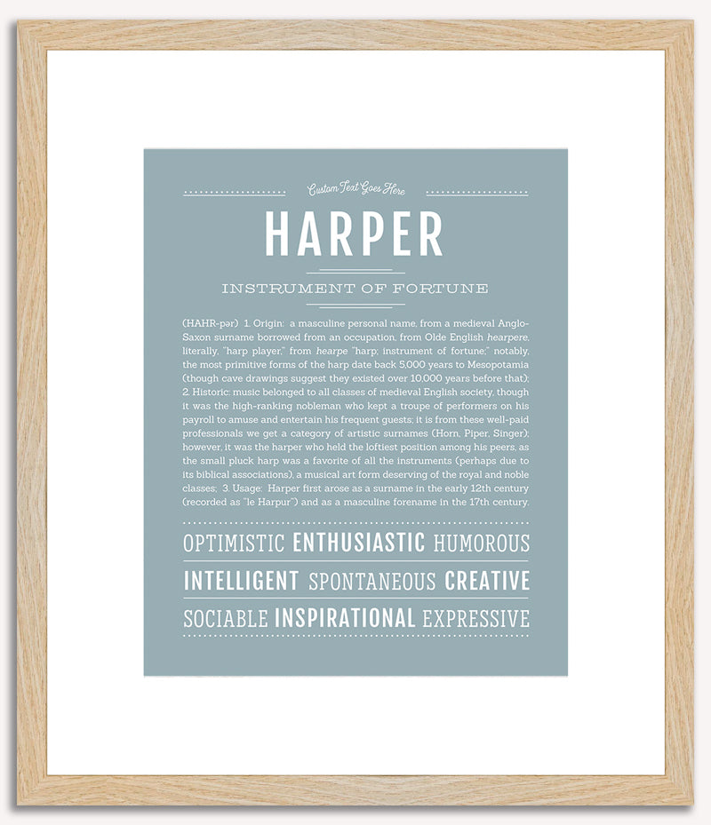 Harper (male) | Name Art Print