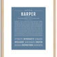 Harper (female) | Name Art Print