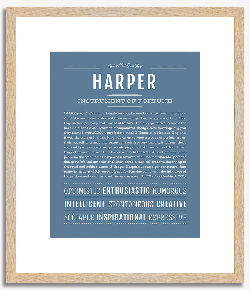 Harper (female) | Name Art Print