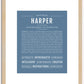 Harper (male) | Name Art Print