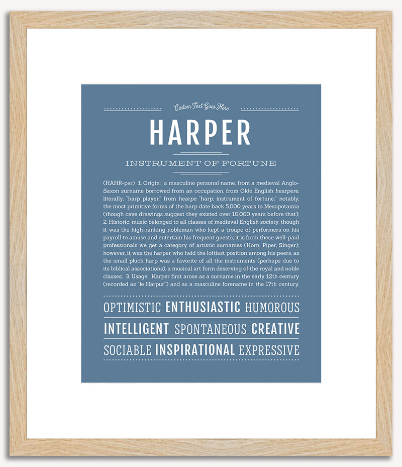 Harper (male) | Name Art Print