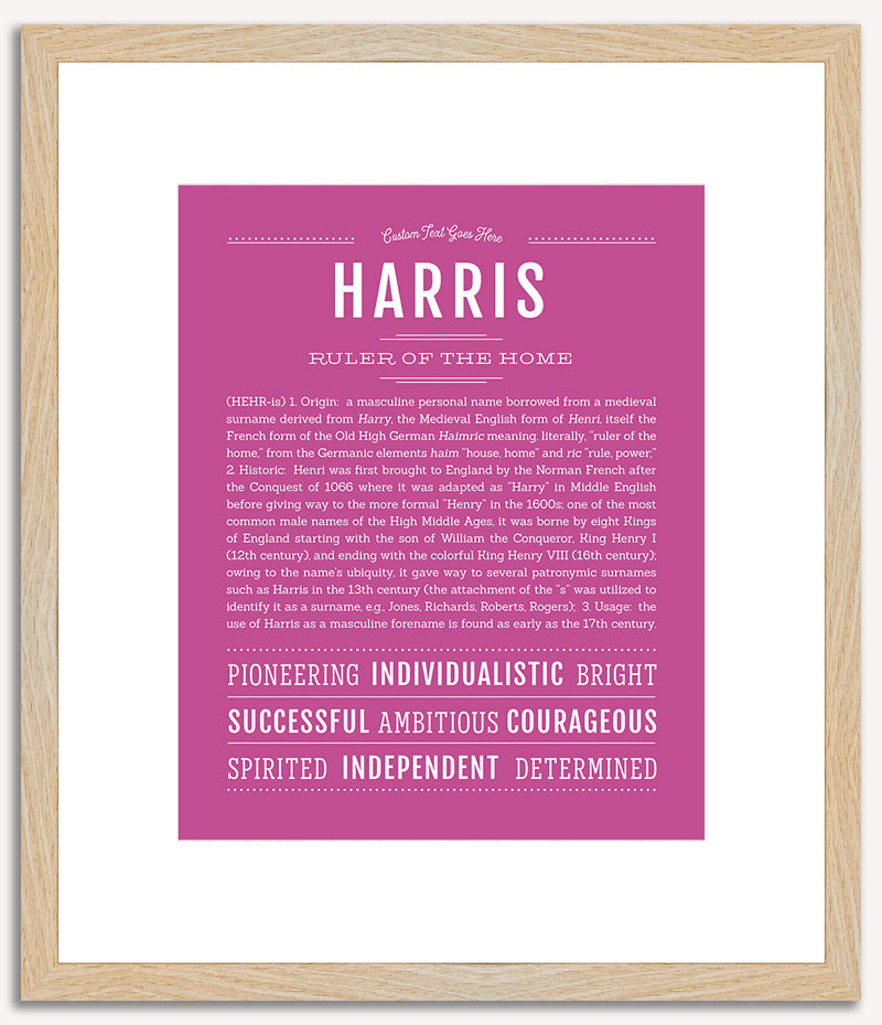 Harris | Name Art Print