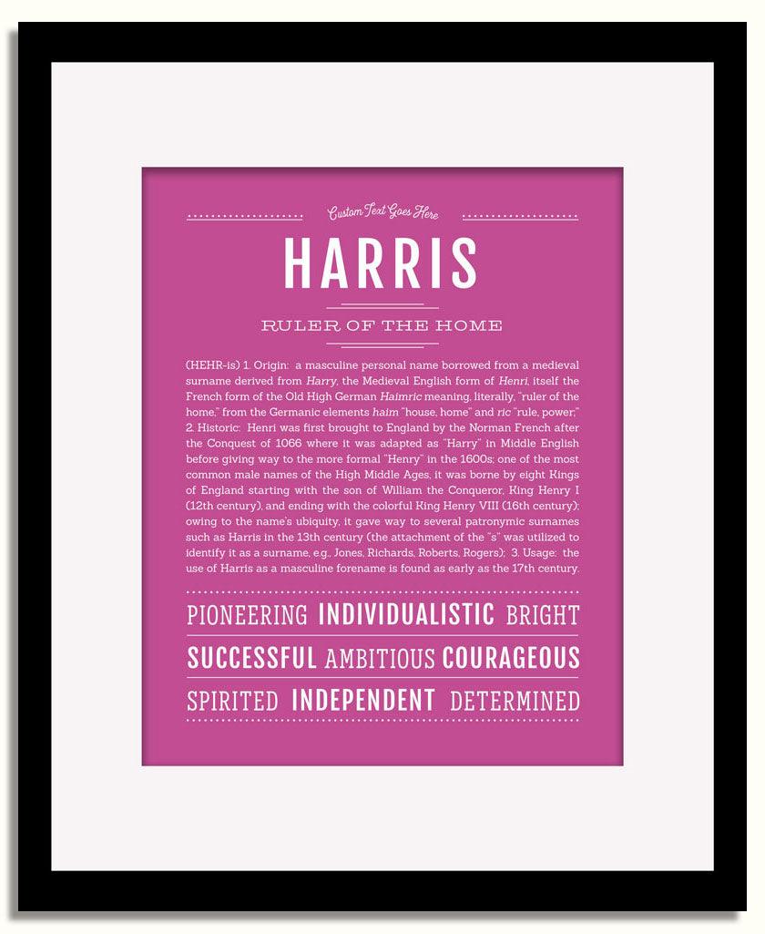 Frame Options | Dark Pink | Black Frame, Matted