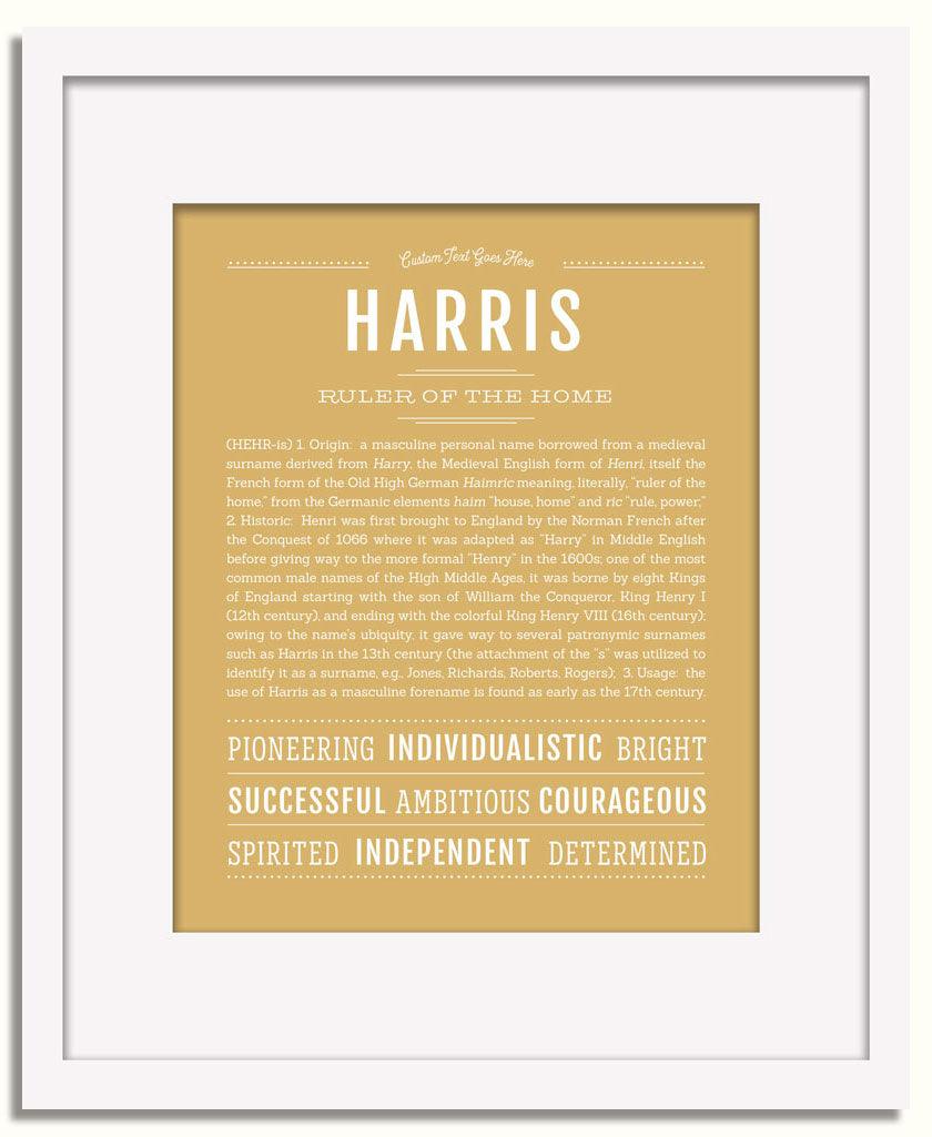 Frame Options | Matte Gold | White Frame, Matted