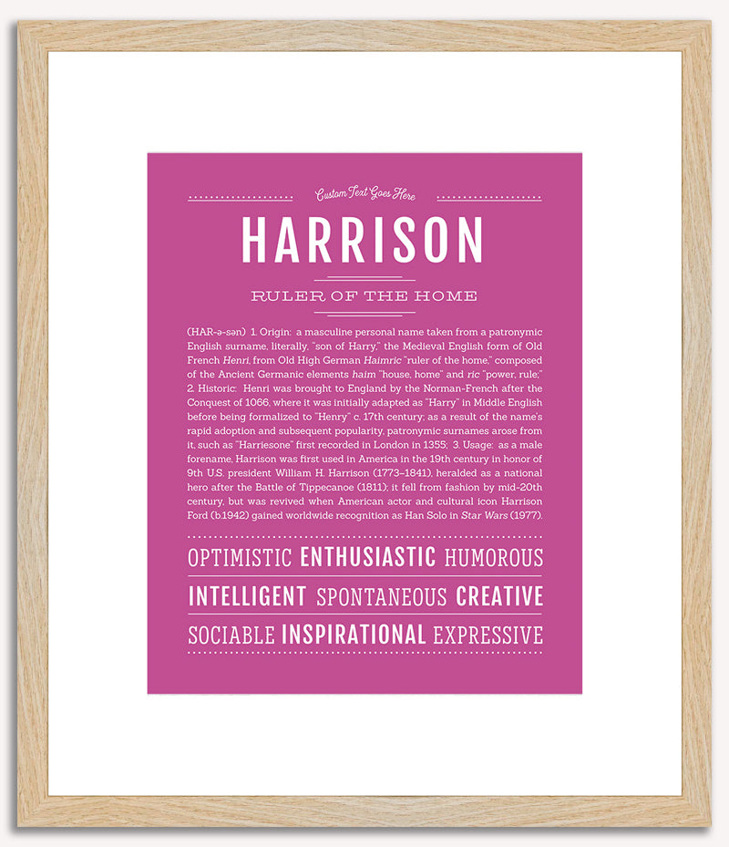 Harrison | Name Art Print